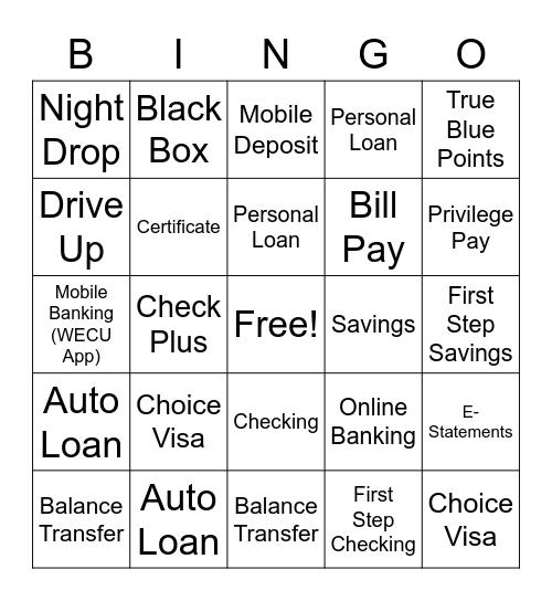 Referrals Bingo Card