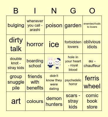 HYUNHO Bingo Card