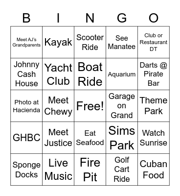 NPR Winter Bingo Card