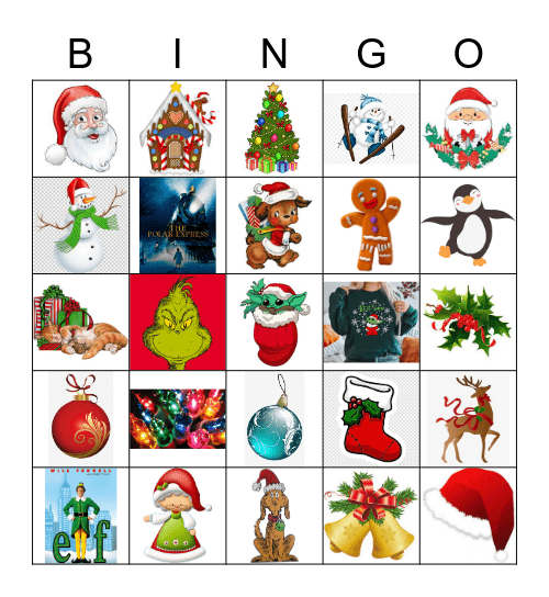 Christmas Bingo Card