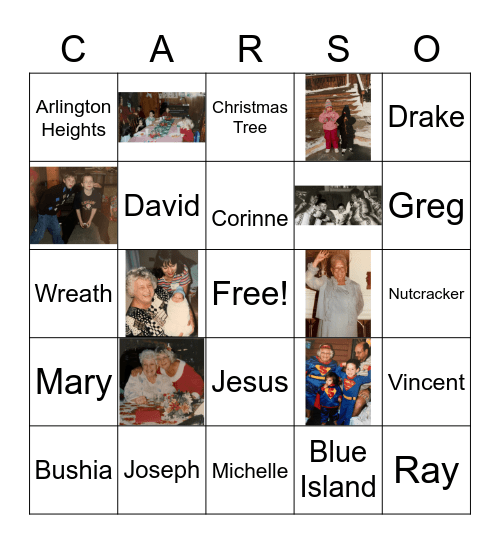 Christmas Bingo Card