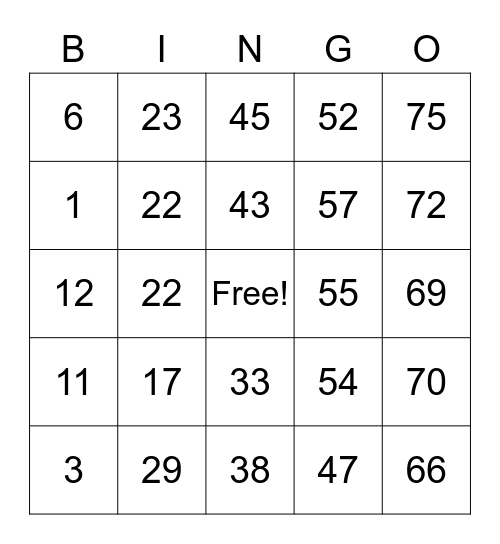 KSL Stockholm Bingo Card