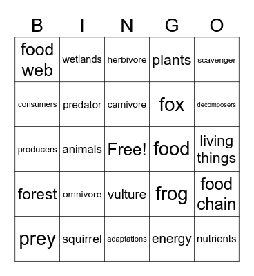 BINGO Card