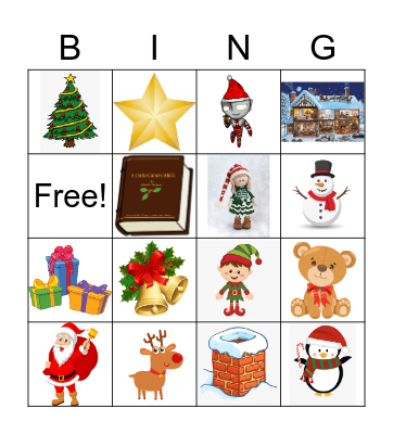 Christmas Bingo Card