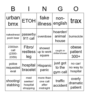 125 bingo Card