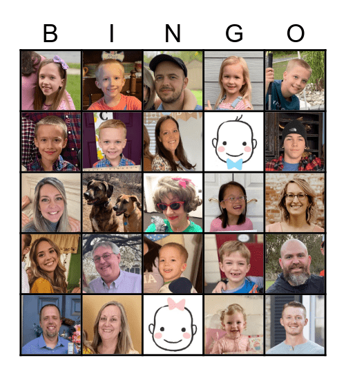 The Weaver Family Bingo Card