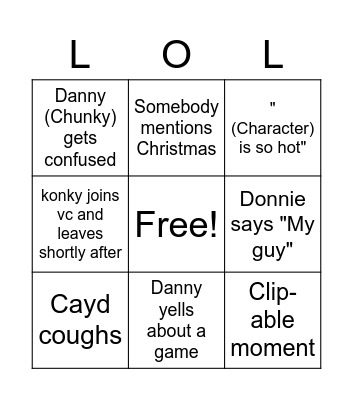 SPIDER MAN Bingo Card