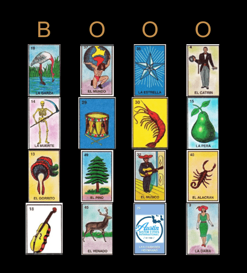 LOTERIA halloween Bingo Card
