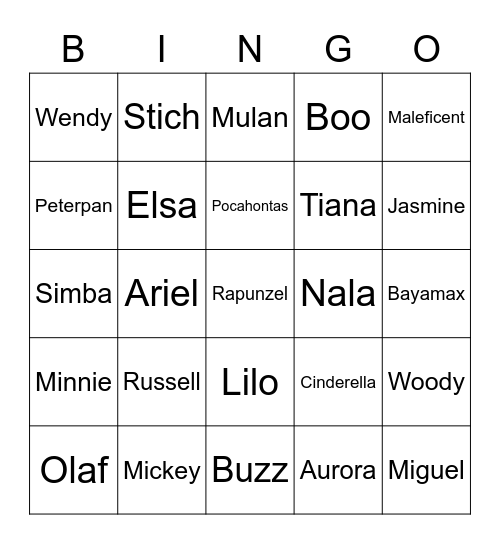 dledhgnl Bingo Card