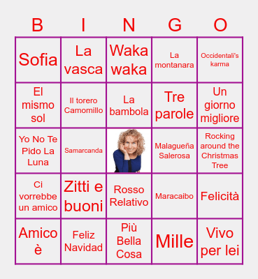 Natale Family 2021 Bingo Card