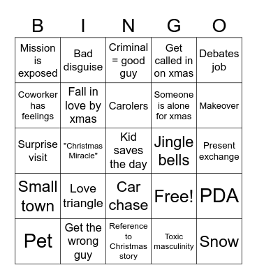 Christmas Catch Bingo Card