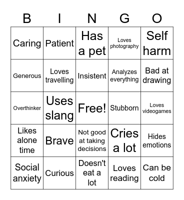 Doc. Daniel Star Bingo Card