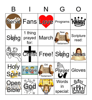 Ushers Church  Bingo 2021 Bingo Card
