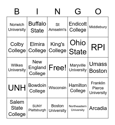 Scout Bingo Card