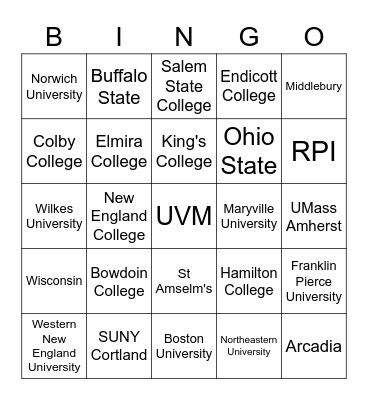Scout Bingo Card