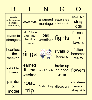 HYUNHO Bingo Card