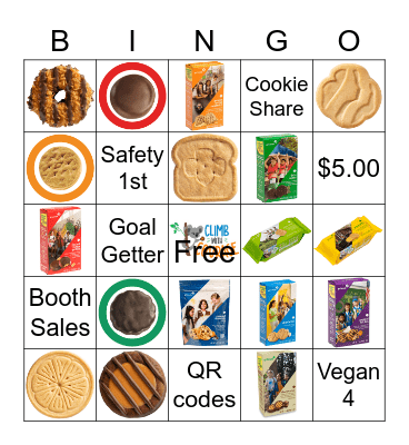 2022 GS Cookie Bingo (ABC) Bingo Card