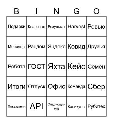 Documentat NY Bingo Card