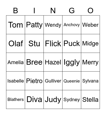 Nessetti Animal Crossing (Round 2) Bingo Card