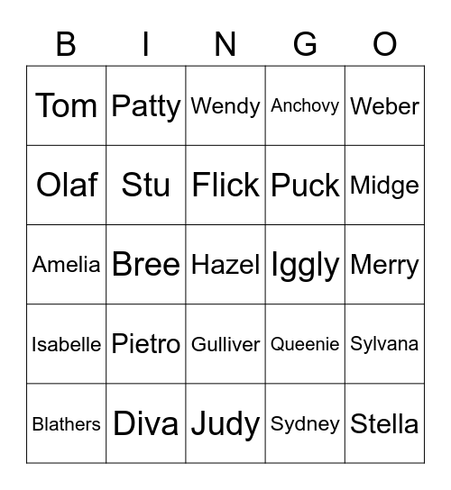 Nessetti Animal Crossing (Round 2) Bingo Card