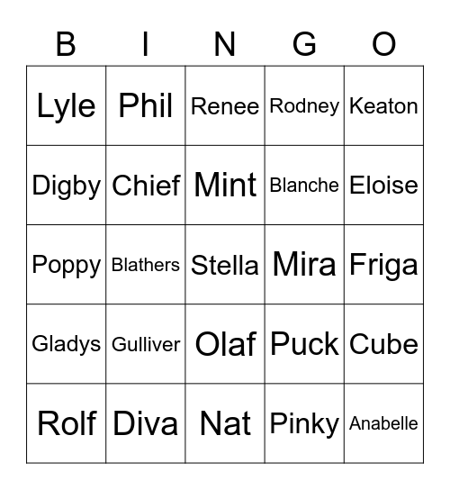 Maeva's Bingo Card (Round 2) Bingo Card