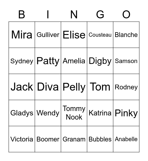 Holly's Bingo Card (Round 2) Bingo Card