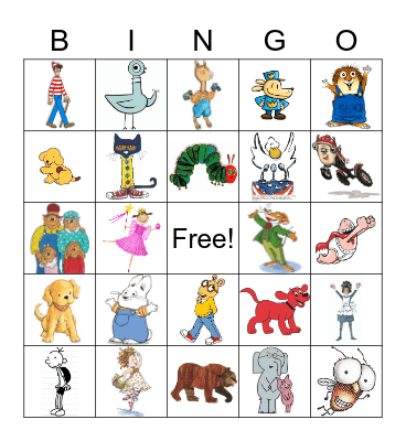 Character Bingo Card