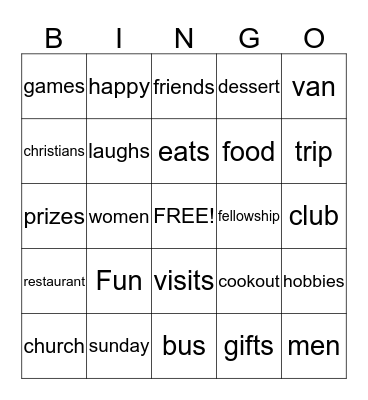 Happy christians Bingo Card