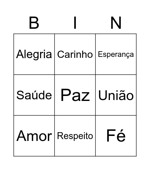 BINGO Card