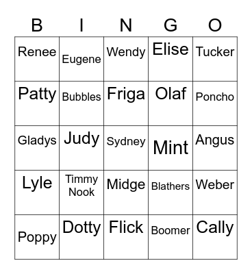 Hellboy Animal Crossing (ROUND 1) Bingo Card