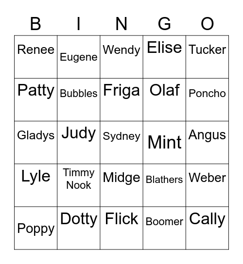 Hellboy Animal Crossing (ROUND 1) Bingo Card