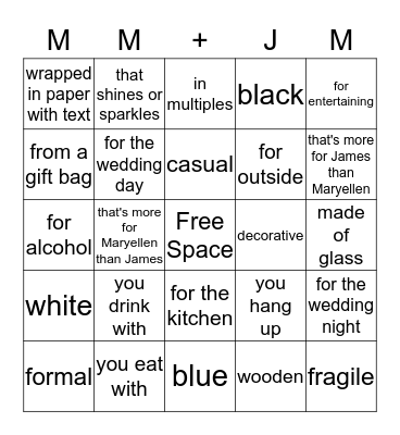 Something... Bingo Card