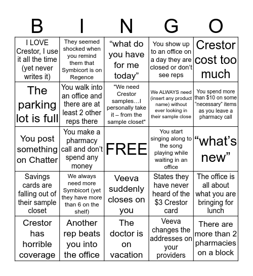 Seattle District Bingo Card