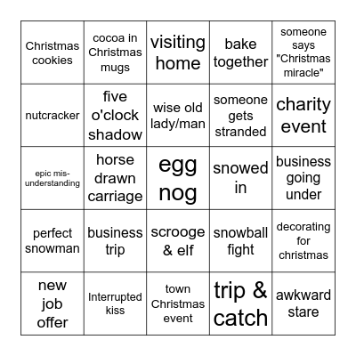 HALLMARK BINGO Card
