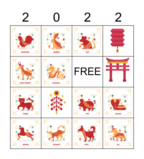 CNY Bingo Card