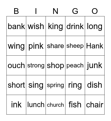 Review 2 Bingo Card