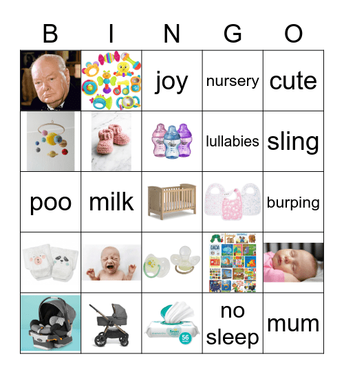 Baby Bingo Card