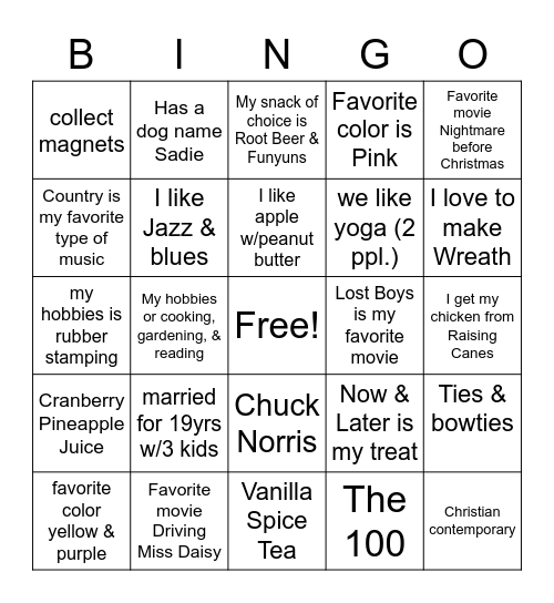 HIM Region 2 Bingo Card