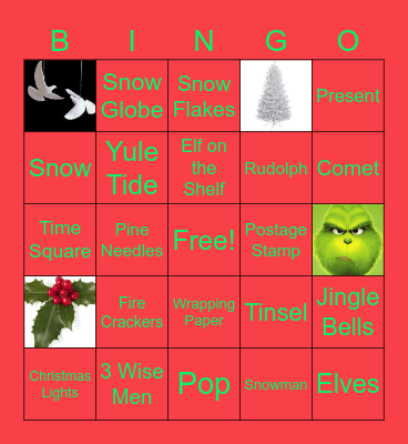 Holiday Bingo Card