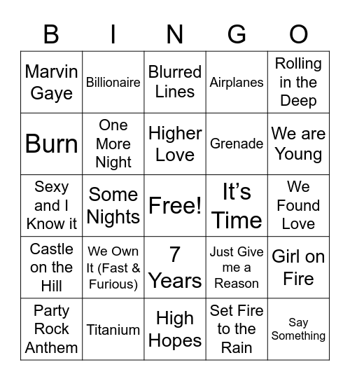 2010’s Part 2 Bingo Card
