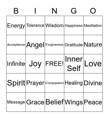 Revamp Church Social Bingo Card