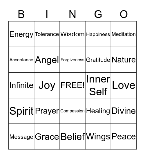 Revamp Church Social Bingo Card