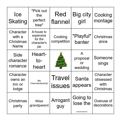 Hallmark Movie BINGO Card