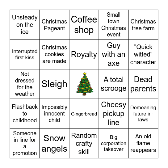 Hallmark Movie BINGO Card