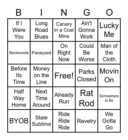 Arkansauce New Year's Eve Bingo Card