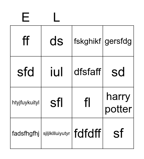 HELIOS 72 Bingo Card