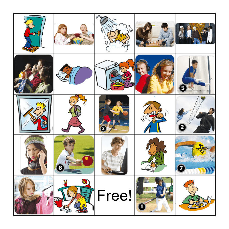 Unit 3 Vocabulary Bingo Card