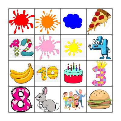 ENGLISH WORDS Bingo Card