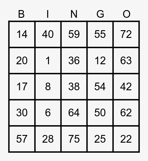 YAMIDANCHOU Bingo Card