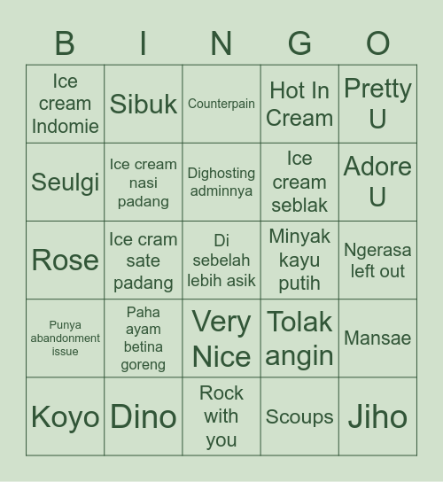 Bingo with 🦖 Bingo Card